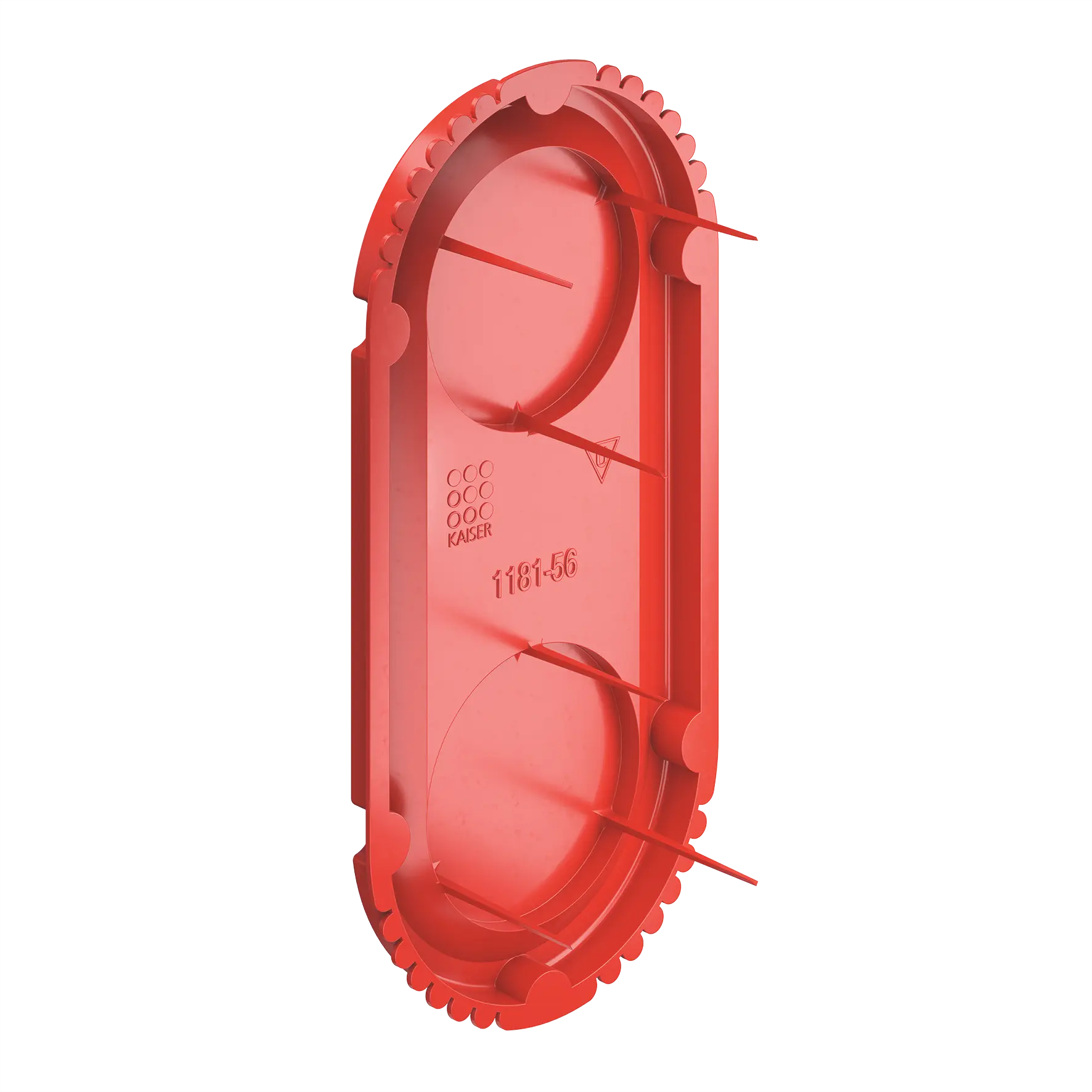 Produktfoto 1 von Unterputz, Signaldeckel 131 x 60 mm, rot