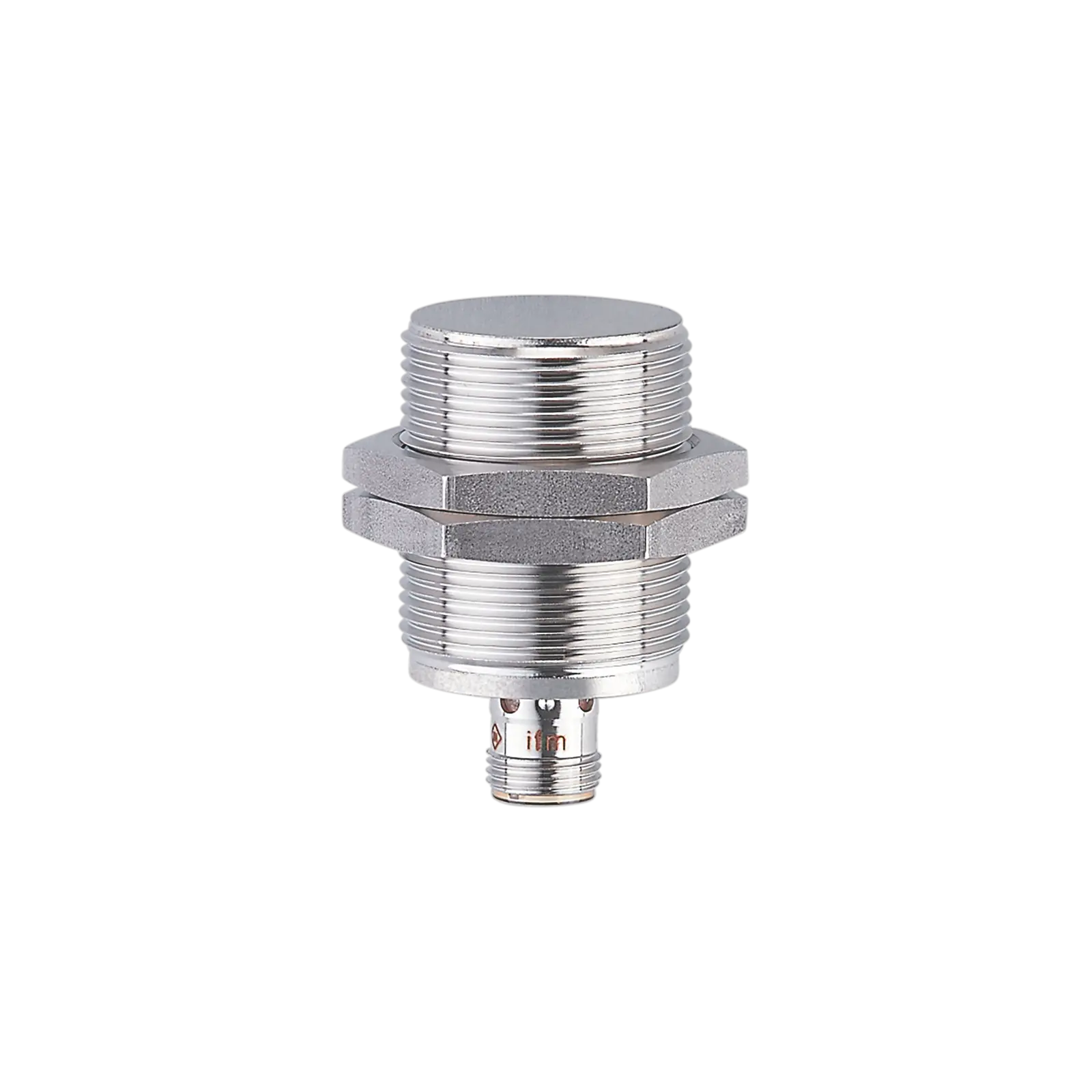 Produktfoto 1 von Ind.Sensor M30x1,5 L=50 Sn=15mm bündig S DC PNP M12 IP67 3L 50Hz