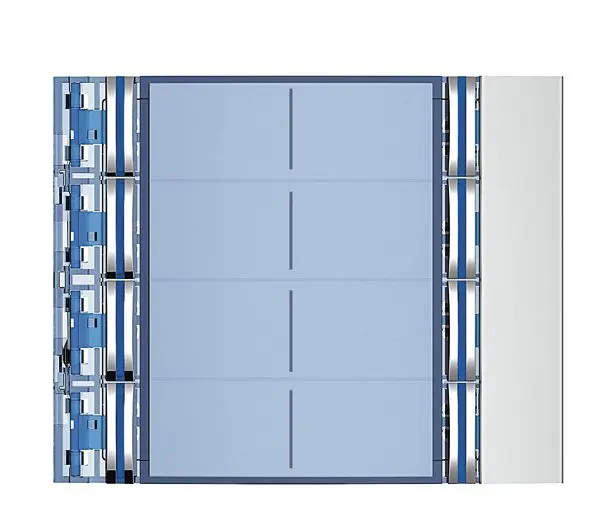 Produktfoto 1 von Abd. f.Ruftastenmodule von SFERA Aluminium, 8 Ruftasten, Allmetal
