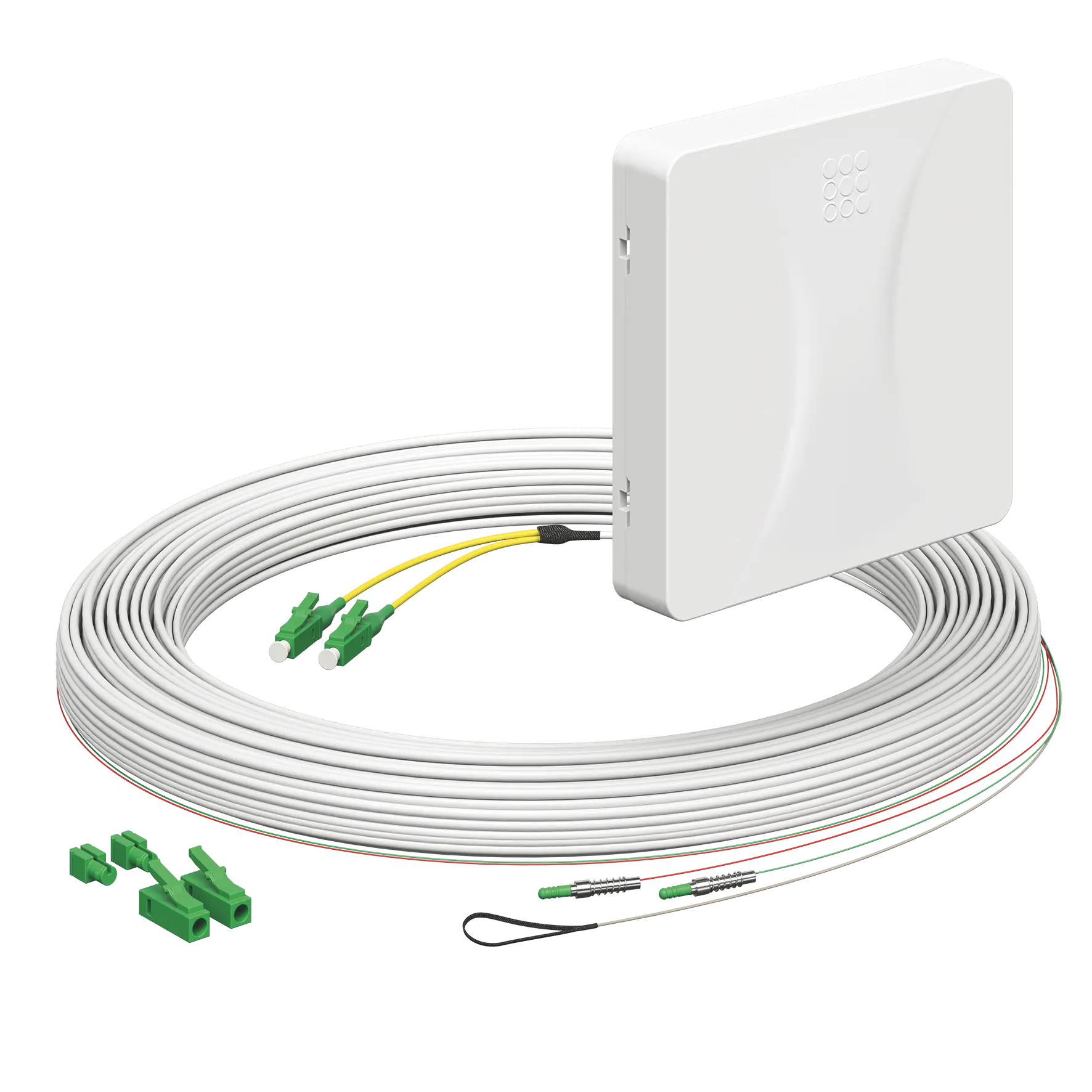 Produktfoto 1 von Teilnehmeranschluss Gf-TA E3S Connect® Aufputz, 2xF, LC/APC DX, L=20m, HÜP