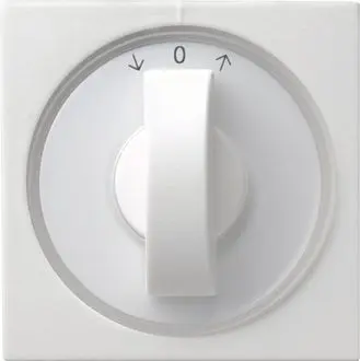 Abdeckung Knebel Zeit und Jalousie System 55 reinweiß