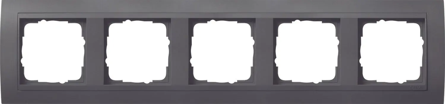 Produktfoto 1 von Abdeckrahmen 5fach f.anthrazit Event anthrazit