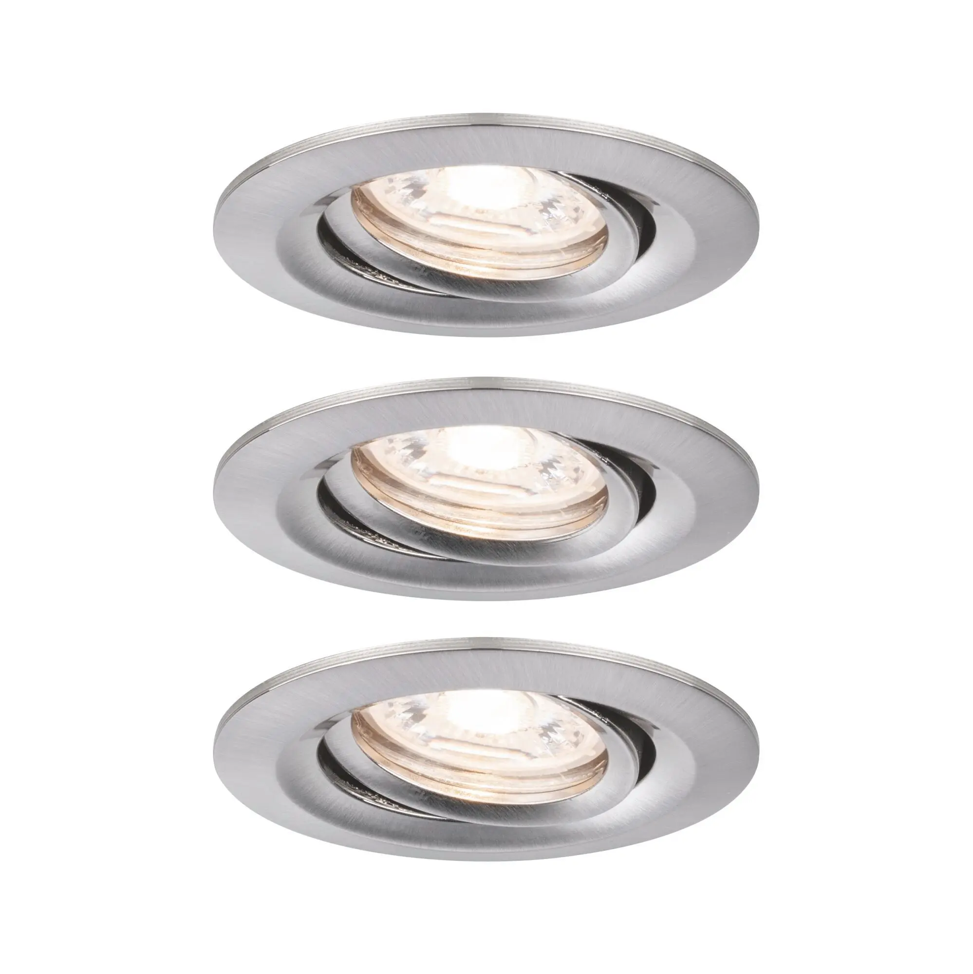 Produktfoto 1 von EBL Nova mini Coin rund schwenkbar LED 3x4W 310lm Eisen gebürstet/Alu