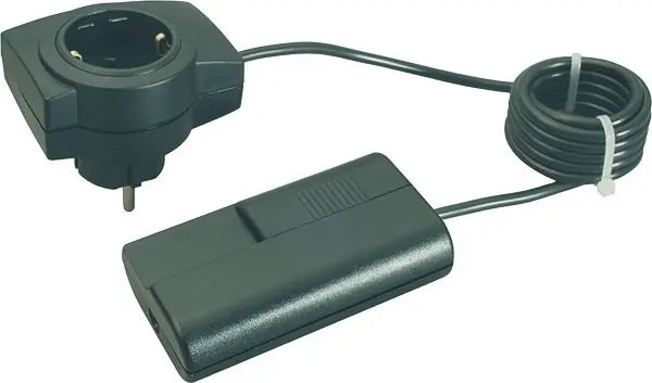 Produktfoto 1 von Schnur-Enddimmer Serie 8013 schwarz 20-500W m.2m Kabel