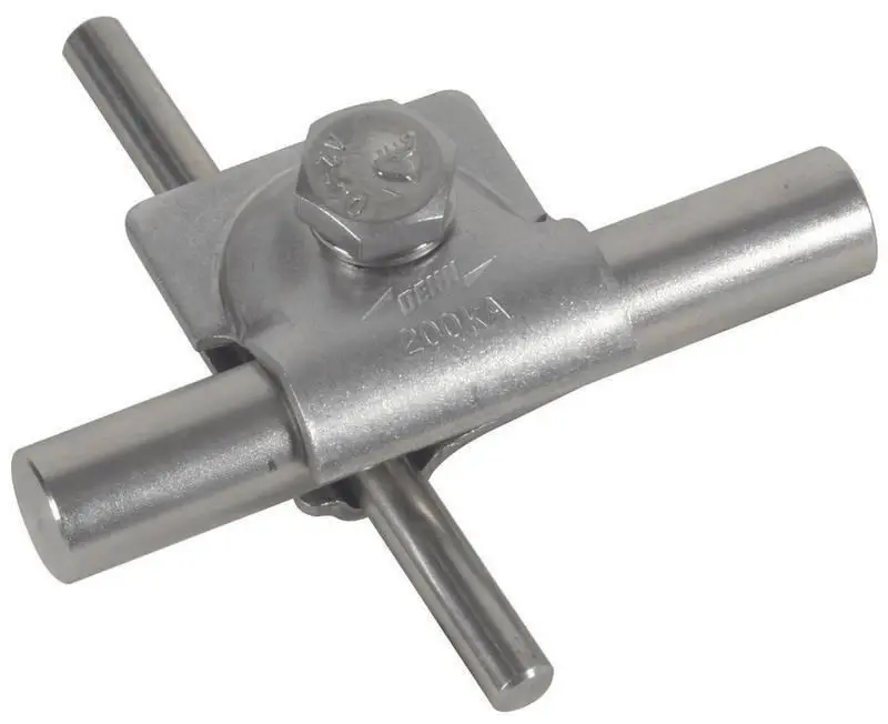 Produktfoto 1 von MV-Klemme NIRO 200kA f. Rd 8-10/16mm m. Sechskantschraube u. Federring