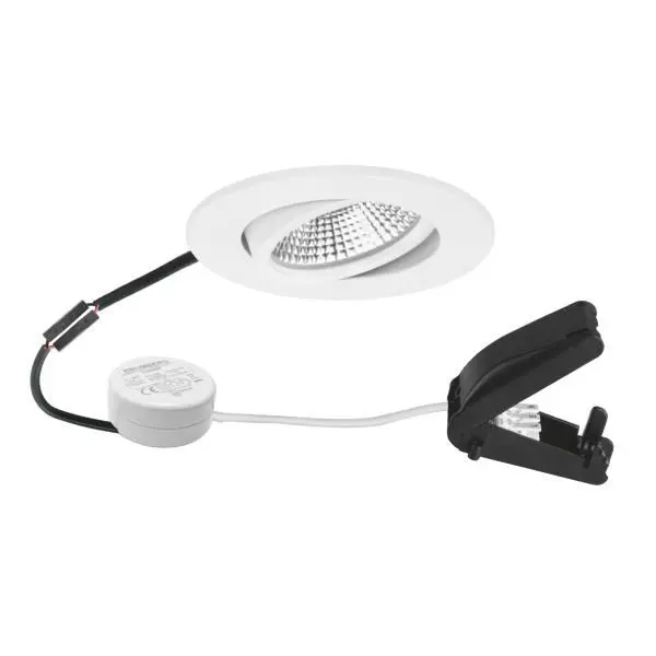 LED-Einbaustrahler 230 V AC, 50 Hz, 7 W, 36°, 3.000 K