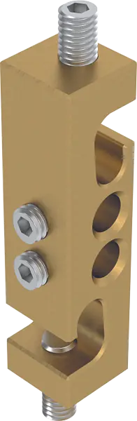 Produktfoto 1 von Anschlussklemme für Leiterseil, zweifach 25mm², CuZn