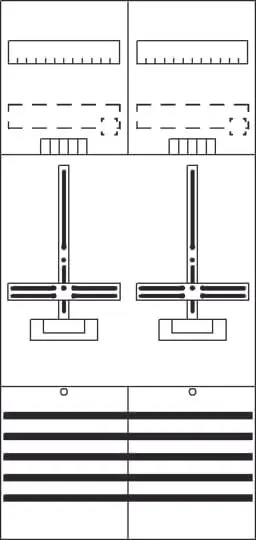 Produktfoto 1 von DF27B2 Zählerfeld 7RE 2Z vorverdrahtet mit Zählerkreuz