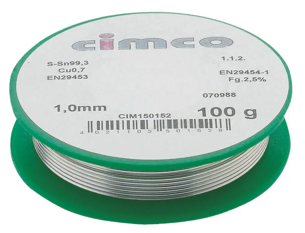Produktfoto 1 von Elektroniklot bleifrei 1,0mm 250g, DIN 29453, Einwegspule
