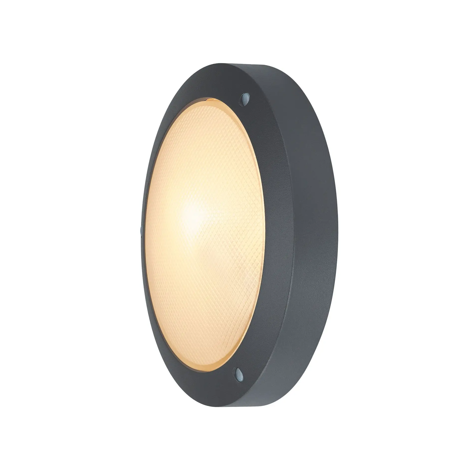 Produktfoto 1 von BULAN Deckenleuchte rund anthrazit E14 max.60W satiniertes Glas