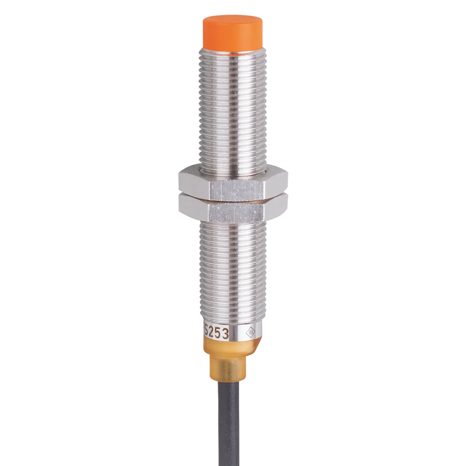 Produktfoto 1 von Ind.Sensor M12x1 L=60 Sn=7mm n.bündig Ö DC PNP 2m PUR IP65-69K 3L 700Hz