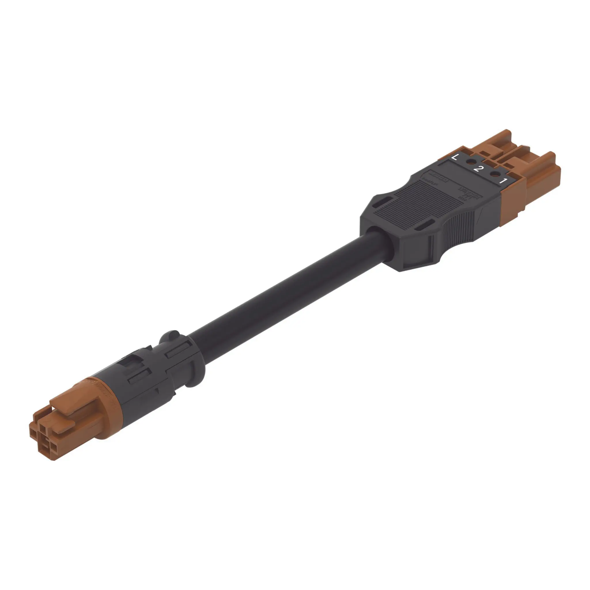 Produktfoto 1 von konfektionierte Übergangsleitung,Eca, Buchse/Stecker MIDI,braun