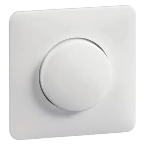 Produktfoto 1 von Abdeckung Dimmer, reinweiß, volle Abdeckplatte