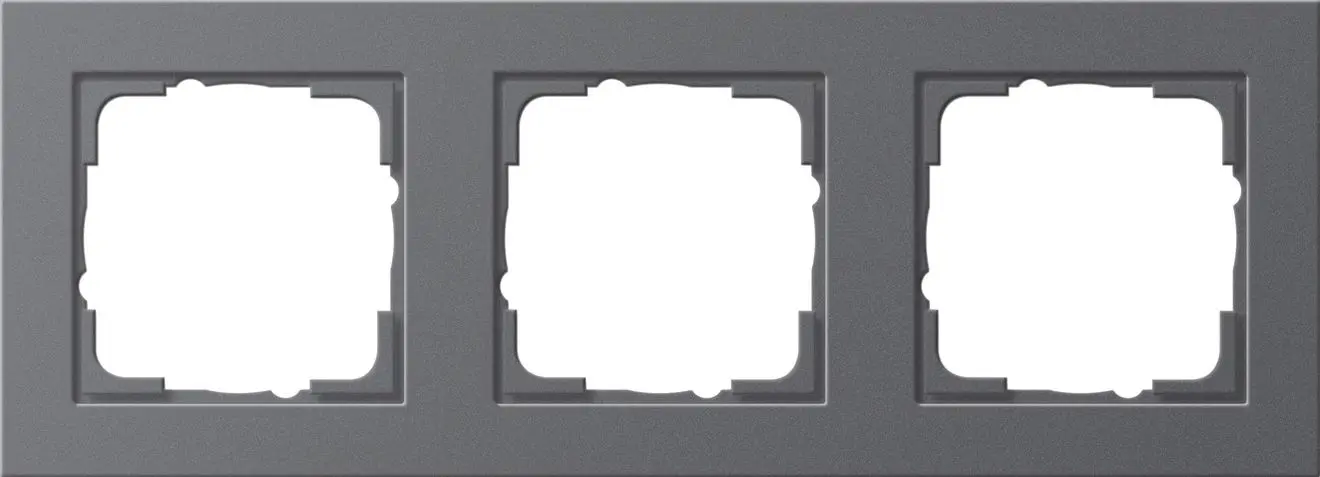 Produktfoto 1 von Abdeckrahmen 3fach E2 anthrazit