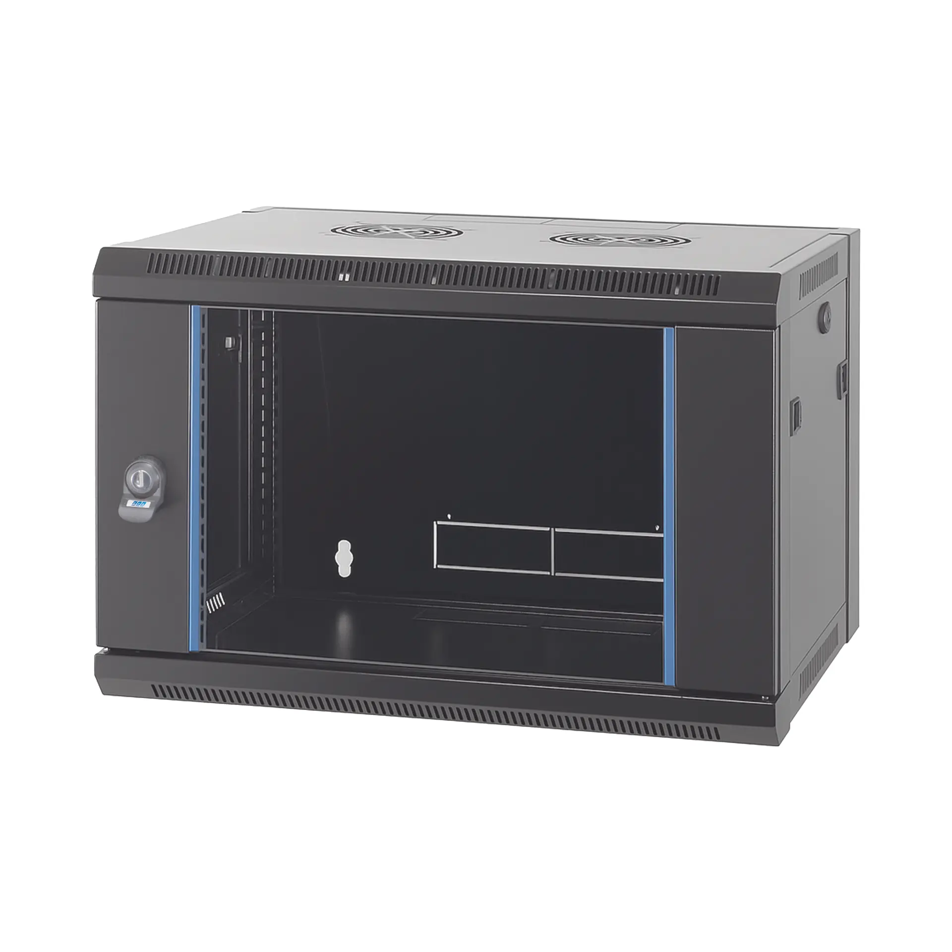 Produktfoto 1 von 19 Zoll Wandgehäuse Flat Pack 6HE Tiefe 450mm RAL9005