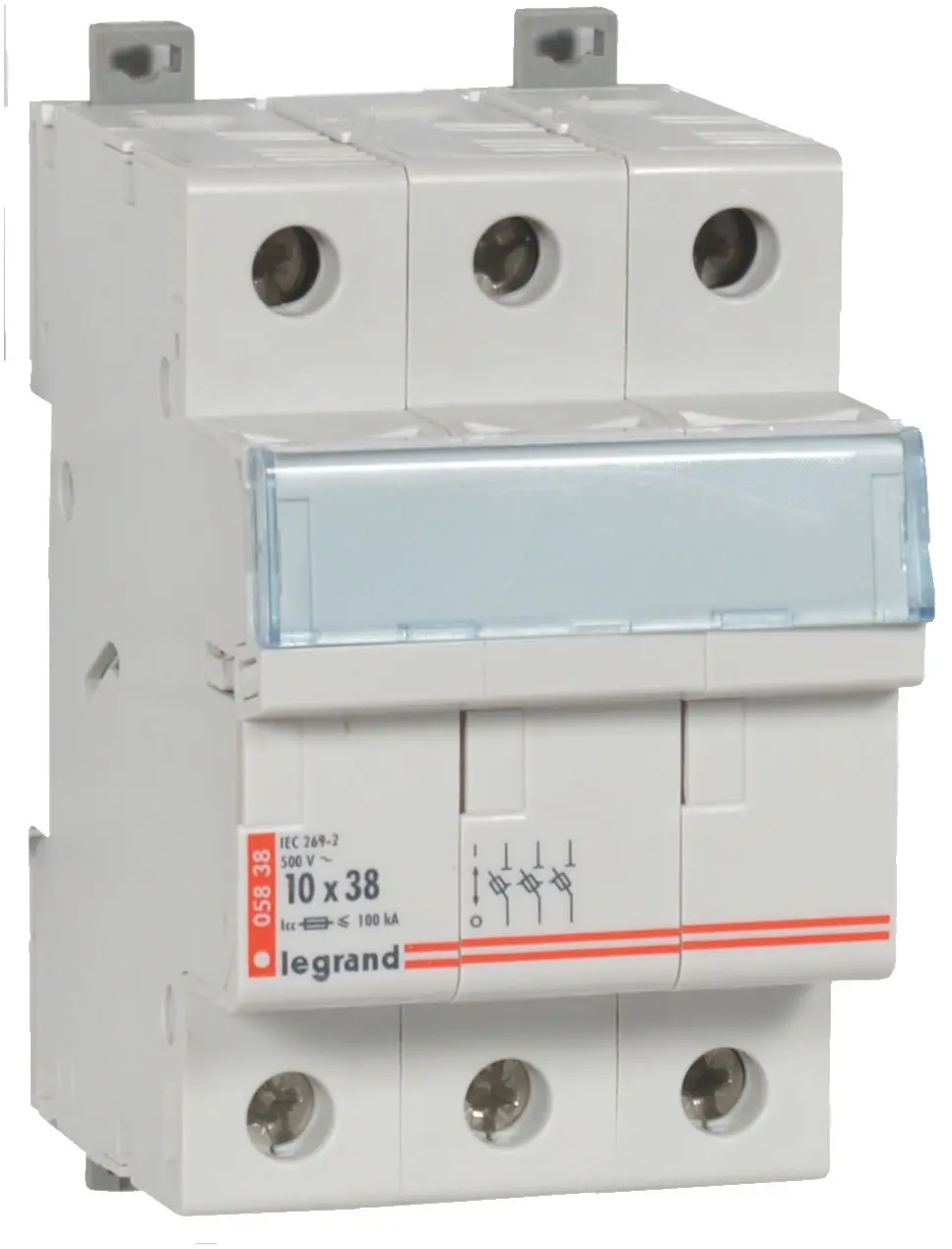 Produktfoto 1 von Legrand Sicherungshalter 3P/10X38