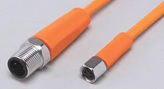 Produktfoto 1 von Verbindungskabel <50VAC 0,3m PVC Gehäuse PVC orange EPDM IP65/67-69K