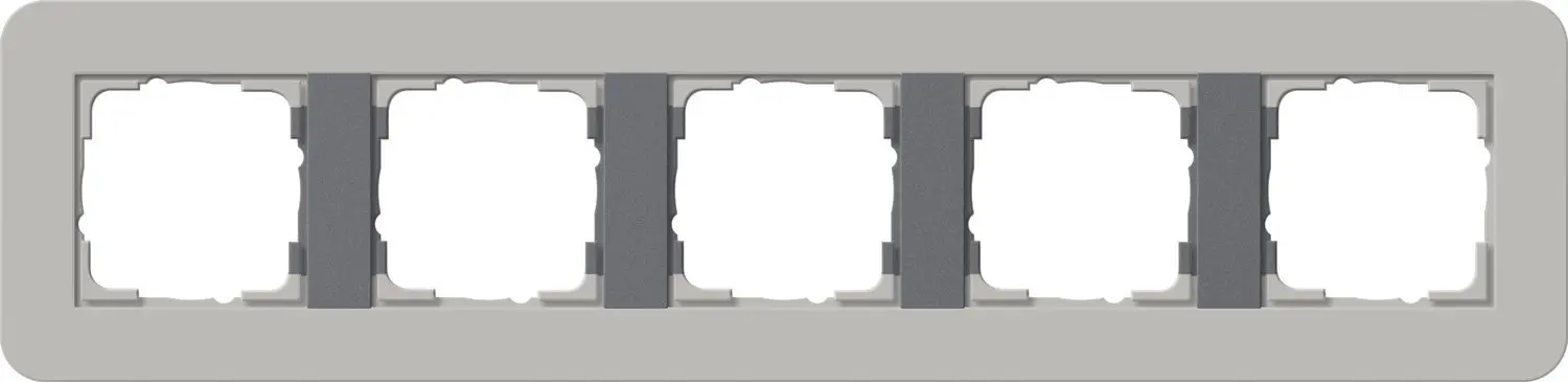 Produktfoto 1 von Abdeckrahmen 5f E3 Grau/Anthrazit
