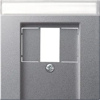 Produktfoto 1 von Abdeckung BSF TAE+Stereo+USB System 55 Farbe alu