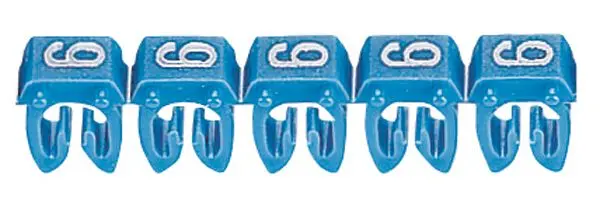 Produktfoto 1 von Kennzeichnungssystem CAB 3,f. 1,5 bis 2,5mm², Ziffer:6 Blau