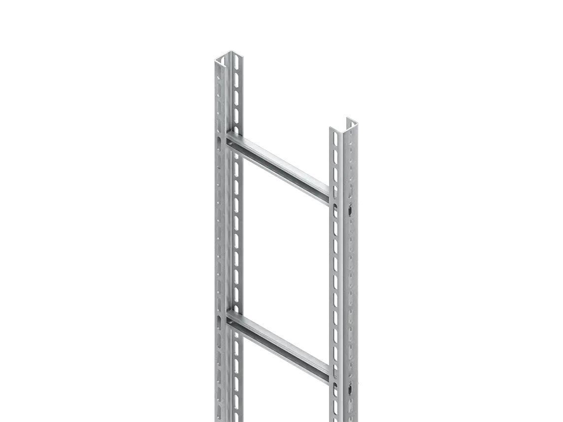 Produktfoto 1 von Steigetrasse,60x815x4500 Sprossen- abstand 500 mm,1 kN Edelstahl