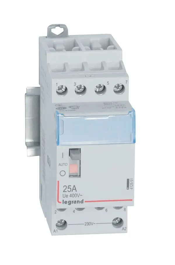 Produktfoto 1 von CX3 Schütz 230V 25A, 4 Schliesser, m.Handschalter