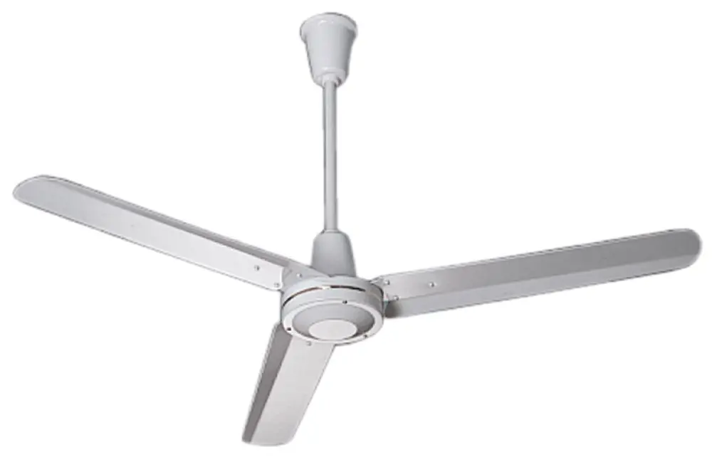 Produktfoto 1 von Deckenventilator, Metall, weiß 3-Batt-Laufrad, 900 mm