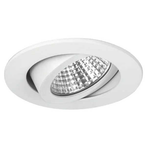 Produktfoto 1 von LED Einbauleuchte 1xLED 7W, 350mA, Mat.Alu, weiß,2700K