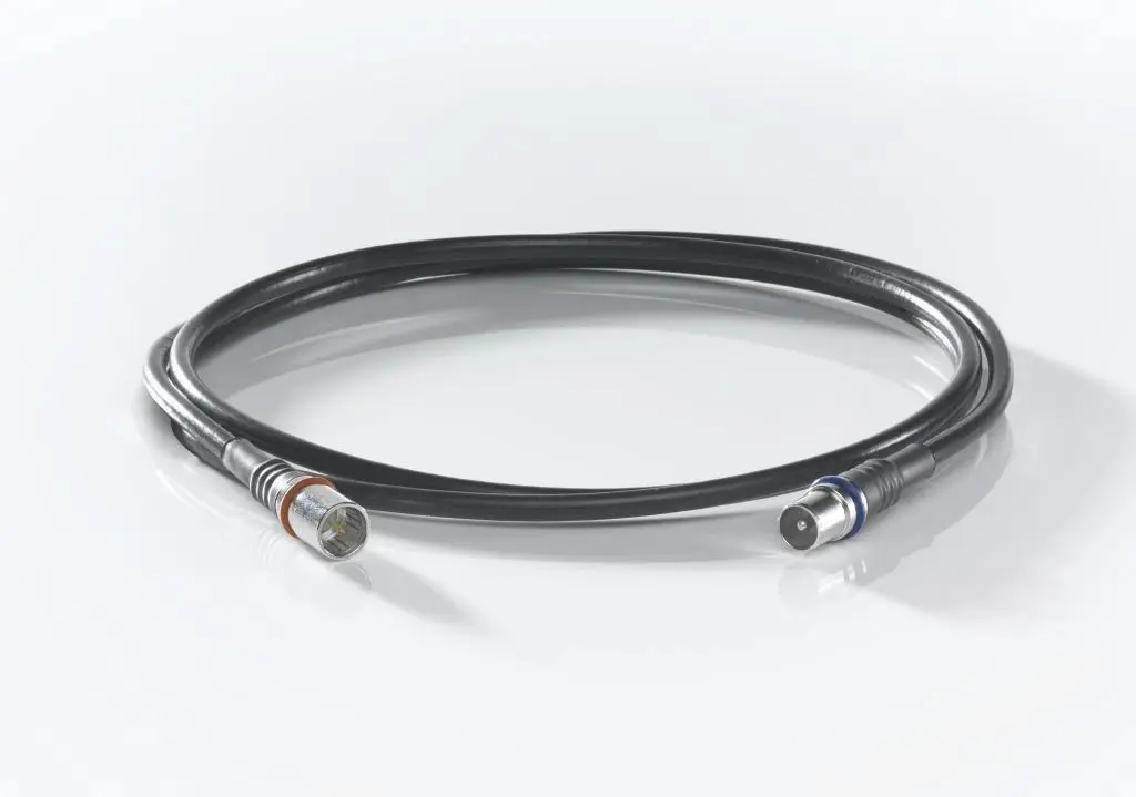 Produktfoto 1 von Anschlusskabel F-Quick/IEC-Stecker 5m Klasse A++ f.Unitymedia
