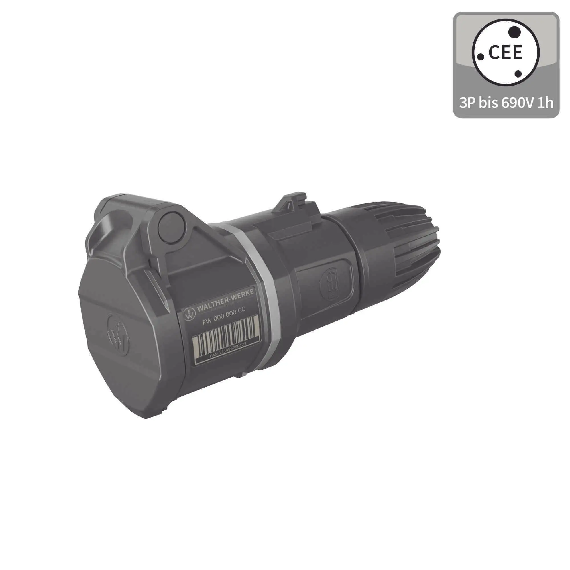 Produktfoto 1 von CEE NEO Kupplung Classic 16A 3P 1h IP54 mit Käfigzugfeder