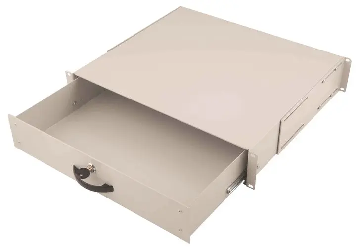 Produktfoto 1 von DIGITUS 2HE Dokumentenablage grau RAL7035