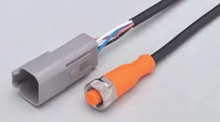Produktfoto 1 von Verbindungskabel 4m PUR Gehäuse TPU orange FKM IP67