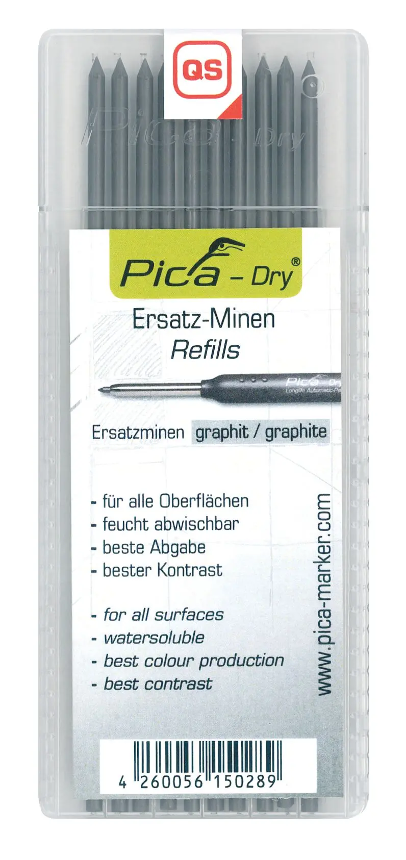 Produktfoto 1 von 10er Pack Ersatzminen zu 21 2151 wasserlöslich Graphit