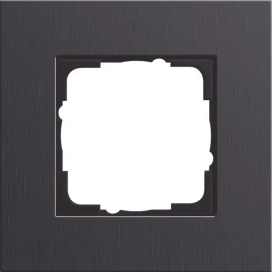 Produktfoto 1 von Abdeckrahmen 1fach Esprit aluminium schwarz