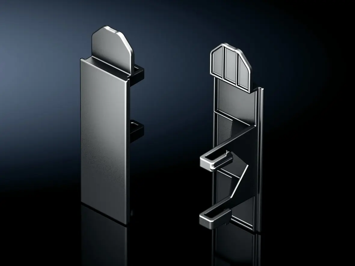 Produktfoto 1 von VX Anreihabdeckung für Höhe 100 mm für Sockel-System, Stahlblech und Edelstahl