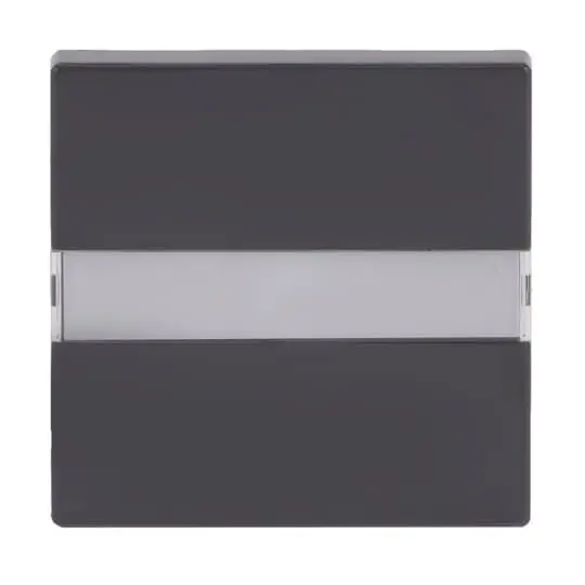 Produktfoto 1 von Abdeckung mit Beschriftungsfeld und Lichtleiter UP anthrazit