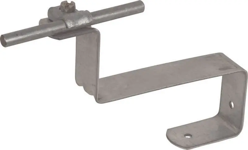 Produktfoto 1 von Dachleitungshalter DEHNQUICK St/tZn f. Rd 6-10mm m. Strebe L 115mm gewinkelt