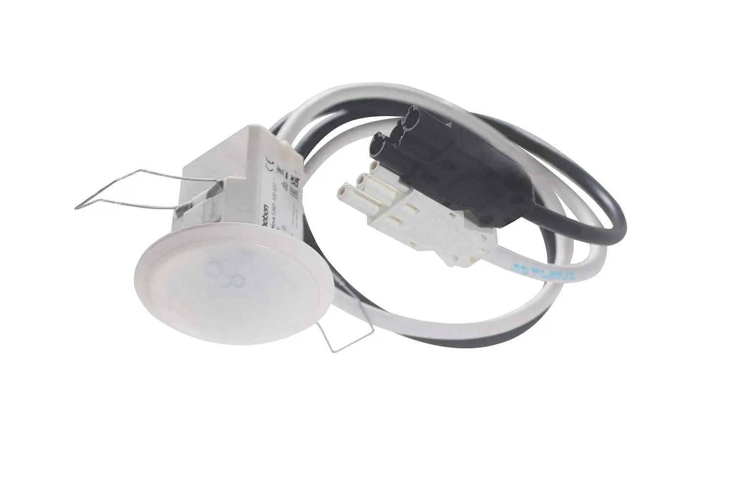 Produktfoto 1 von Bewegungsmelder Deckeneinbau 8m 1 x Licht, Kabel/Wieland GST18 Stecker