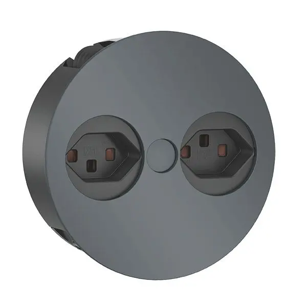 Produktfoto 1 von Tisch Einbausteckdosenleiste TWIST 2S 2xCH T23 Strom