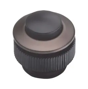 Produktfoto 1 von Klingeltaster Alu. R14 / Kunstst. schw. max. 24V~/= (AC/DC)/1,5A D16mm