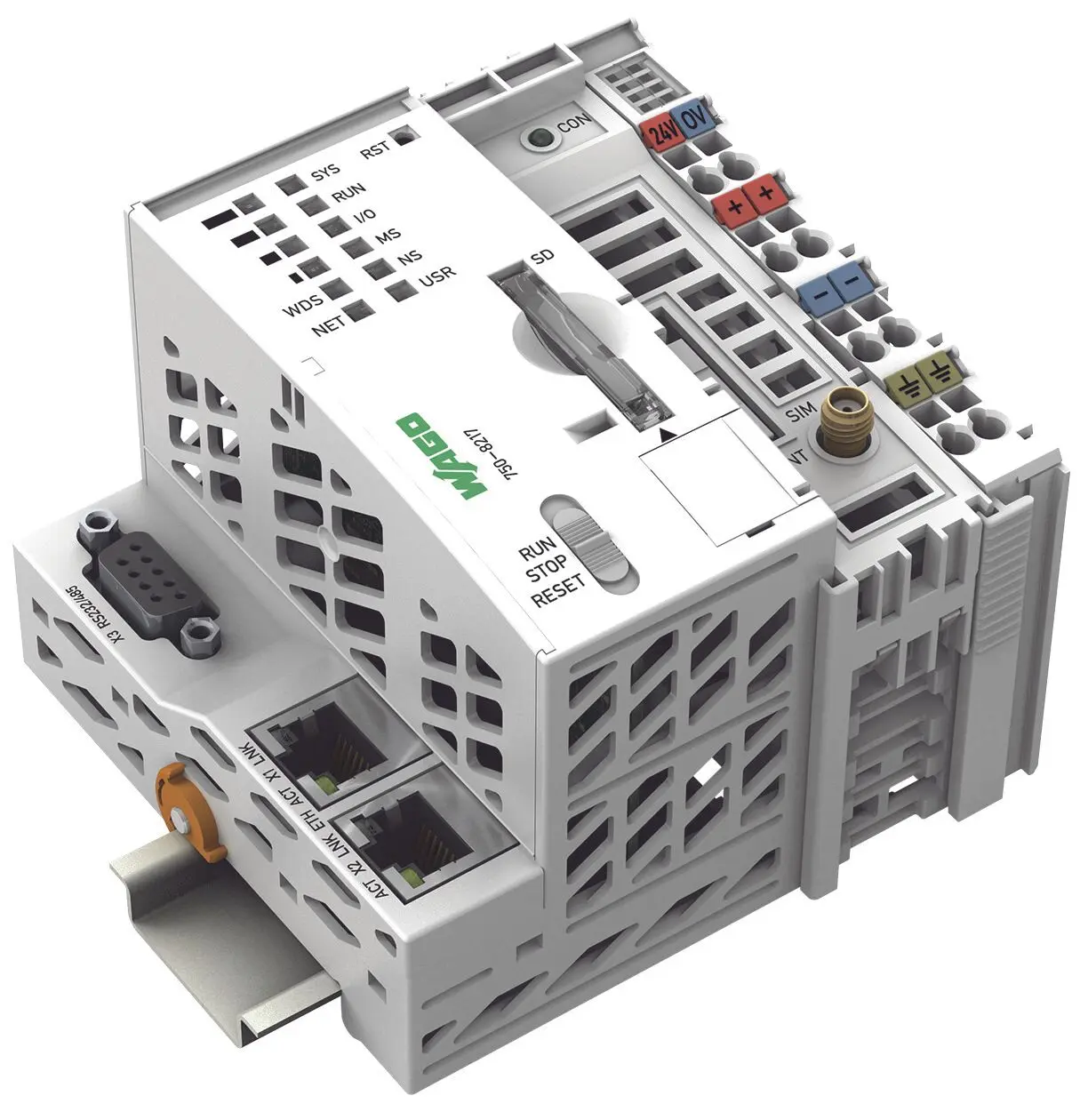 Produktfoto 1 von Controller PFC200,2. Generation,2 x ETHERNET, RS-232/-485, Mobilfunkmodul 4G