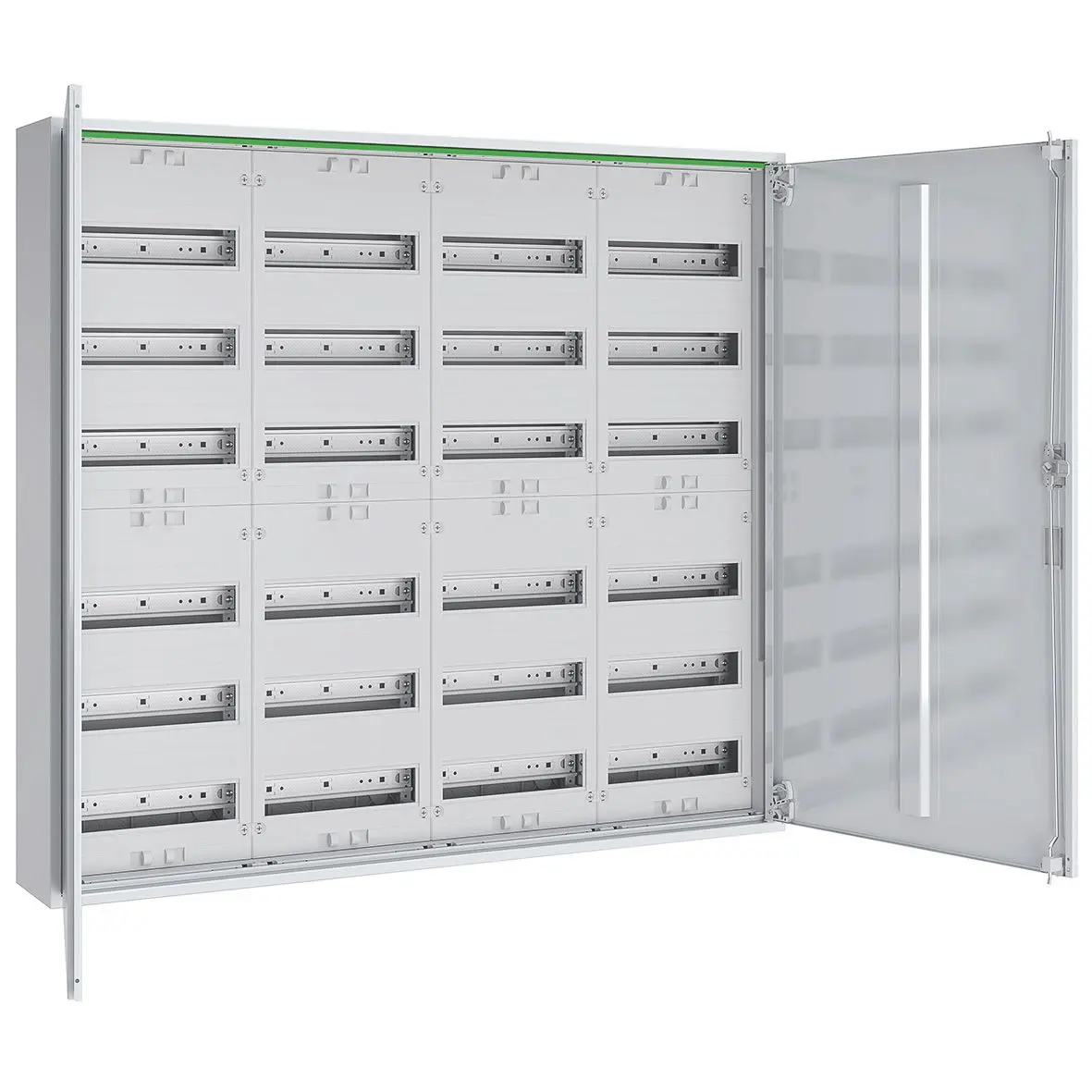 Produktfoto 1 von Feldverteiler AP T:160mm m.Volltür 4x6-R. Komplettschrank REG