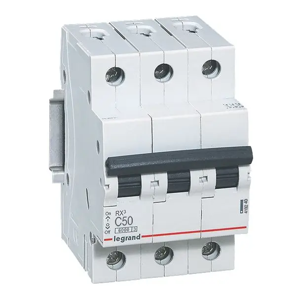 Produktfoto 1 von RX3 LS-Schalter C-Char. 50A, 3-polig, 6kA, 400VAC, 3TE