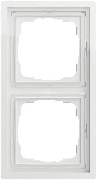 Produktfoto 1 von Abdeckrahmen 2fach Flächenschalter reinweiß