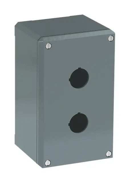 Produktfoto 1 von 080SP2 Metallgehäuse, 2 Befehlsstellen grau, Aluminium, IP66