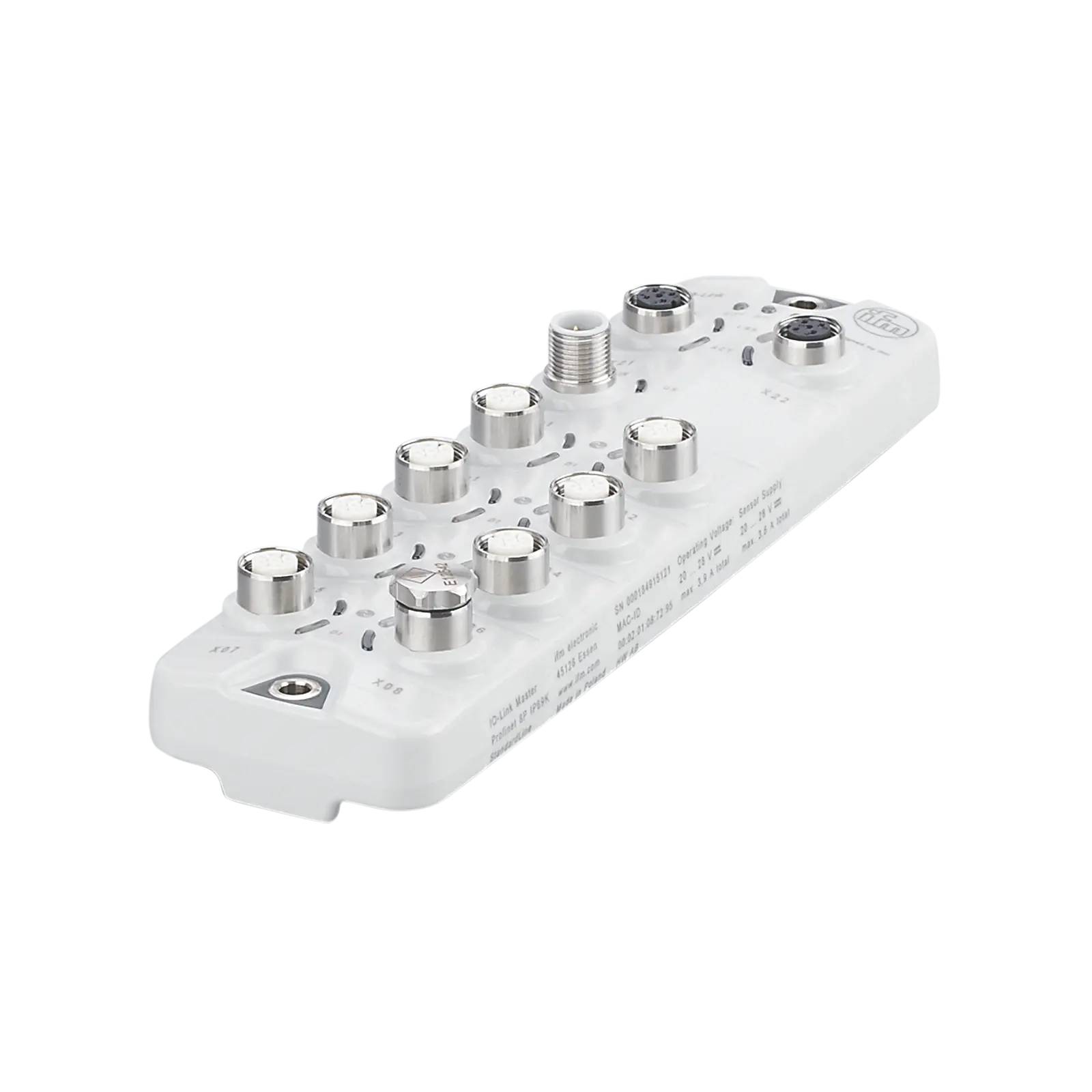Produktfoto 1 von IO-Link-Master StandardLine DE:16 DA:8 IP65/66/67/69K