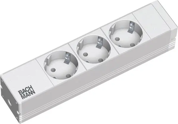 Produktfoto 1 von 10" 1HE 3xSchuko Strom 2m Schuko 208mm