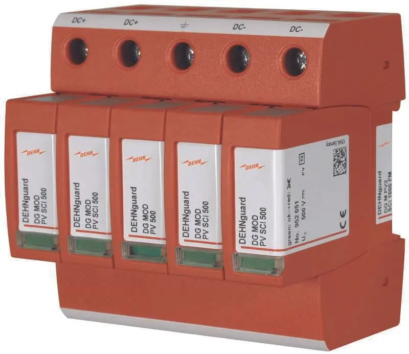 Produktfoto 1 von Überspannungsableiter Typ 2 DEHNguard M Mehrpolig für PV-Anlagen bis 1000V DC