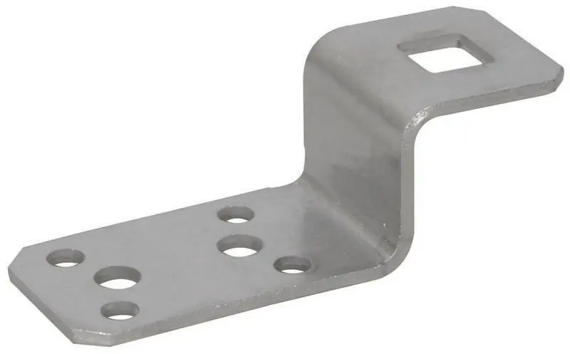 Produktfoto 1 von Anschlusslasche Z-Form NIRO Anschluss- Bohrung D 11mm z. Nieten o. Schrauben