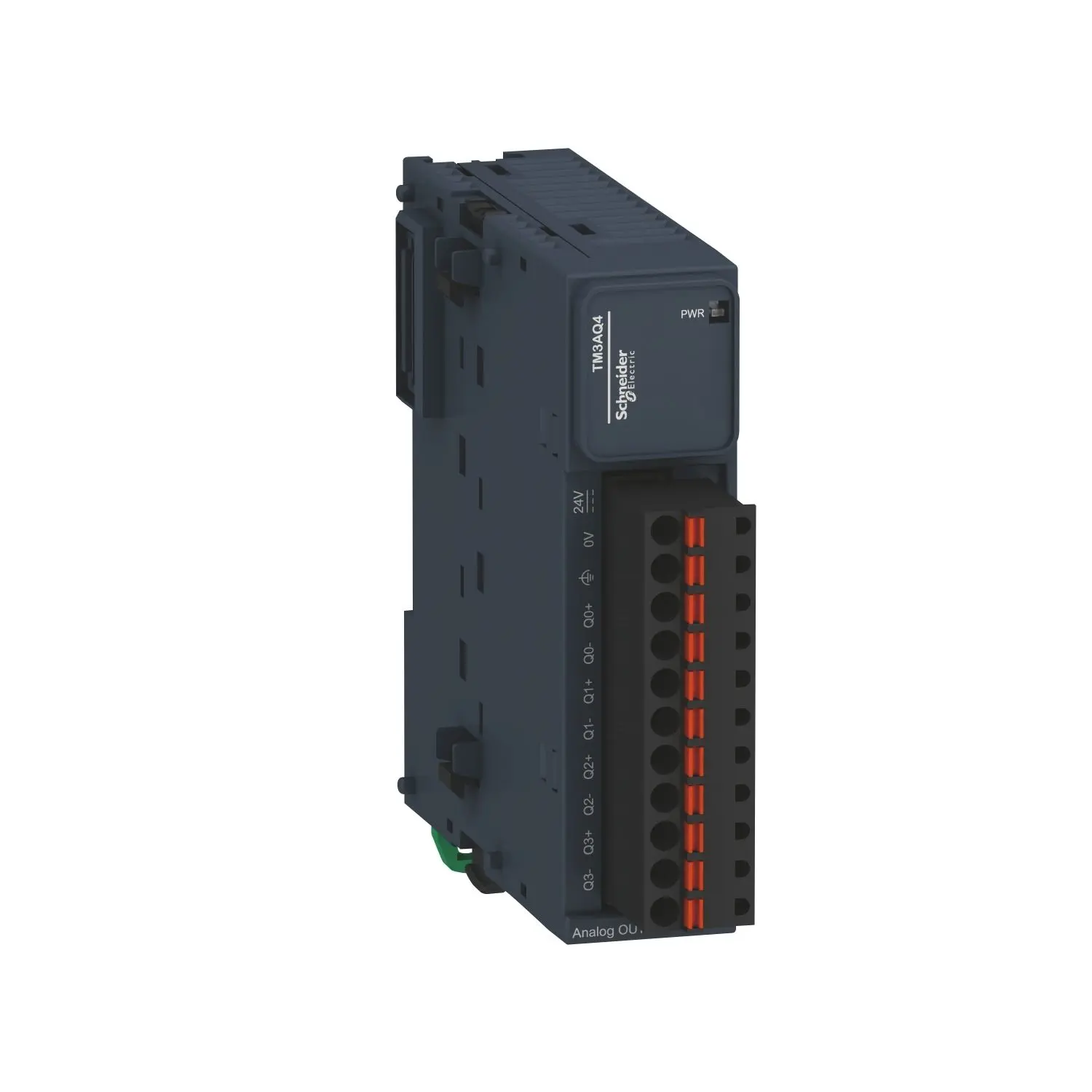 Produktfoto 1 von E/A-Erweiterung TM3 EA-Modul 4 analog Aus. Spannung/Strom 12BIT Federzug